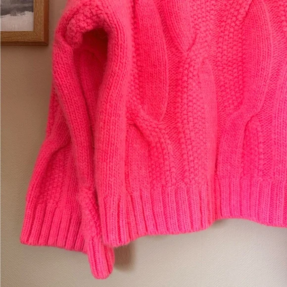 Maeve Pink Chunky Knit Sweater | Women’s Size Medium | Anthropologie - Picture 5 of 8